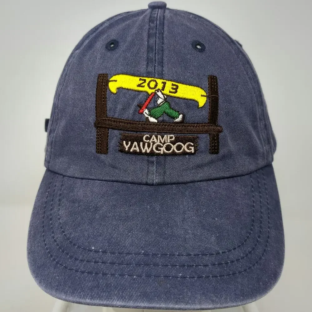 Blue Baseball Cap One Size Camp Yawgoog 2013 Scout Canoe Slideback Cotton hat